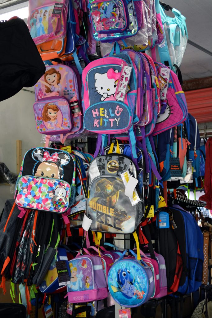 backpacks at Redland Market Village