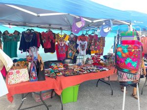 A cute pop up with handmade clothes at Miami’s Hidden Gem: Redland Market Village's Flea Market.